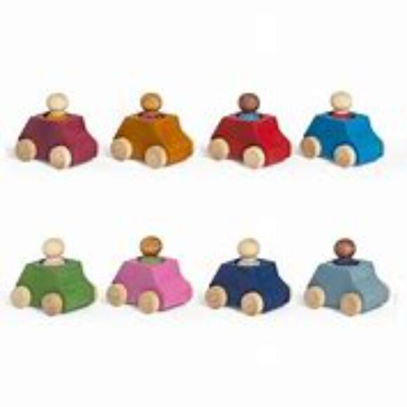 NWT Lubulona Toy Car Set - 8 Cars & 8 Peg People - Picture 5 of 5